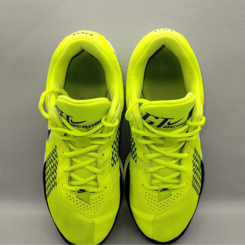 Nike Air Zoom GT Cut Academy Volt Black Mens Basketball Shoes Size 8.5 Sneakers